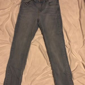 High waisted skinny jeans